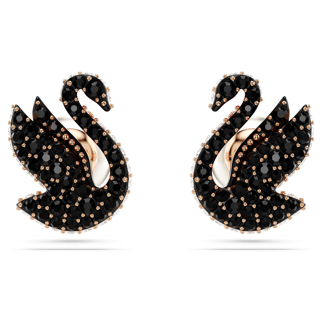 Swarovski Swan Stud Earrings