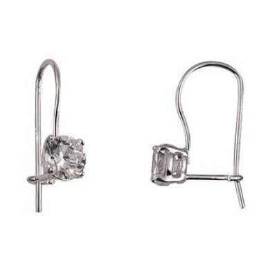 STERLING SILVER CZ EARRINGS