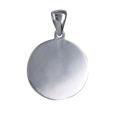 STERLING SILVER ROUND PENDANT