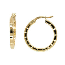 Load image into Gallery viewer, 9CT Yellow Gold Silver Filled Hoop Earrings
