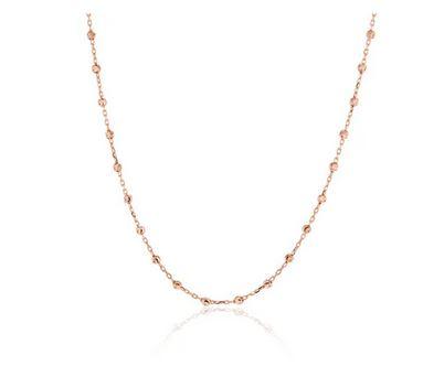 9CT ROSE BALL NECKLACE