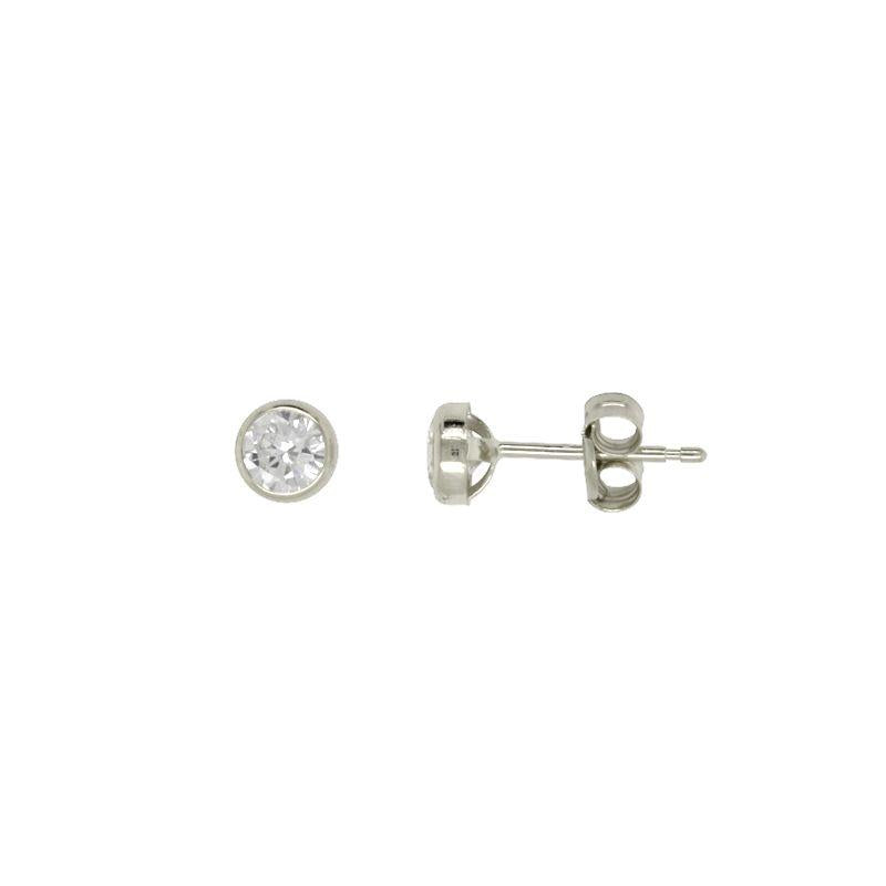 9CT WHITE GOLD STUDS