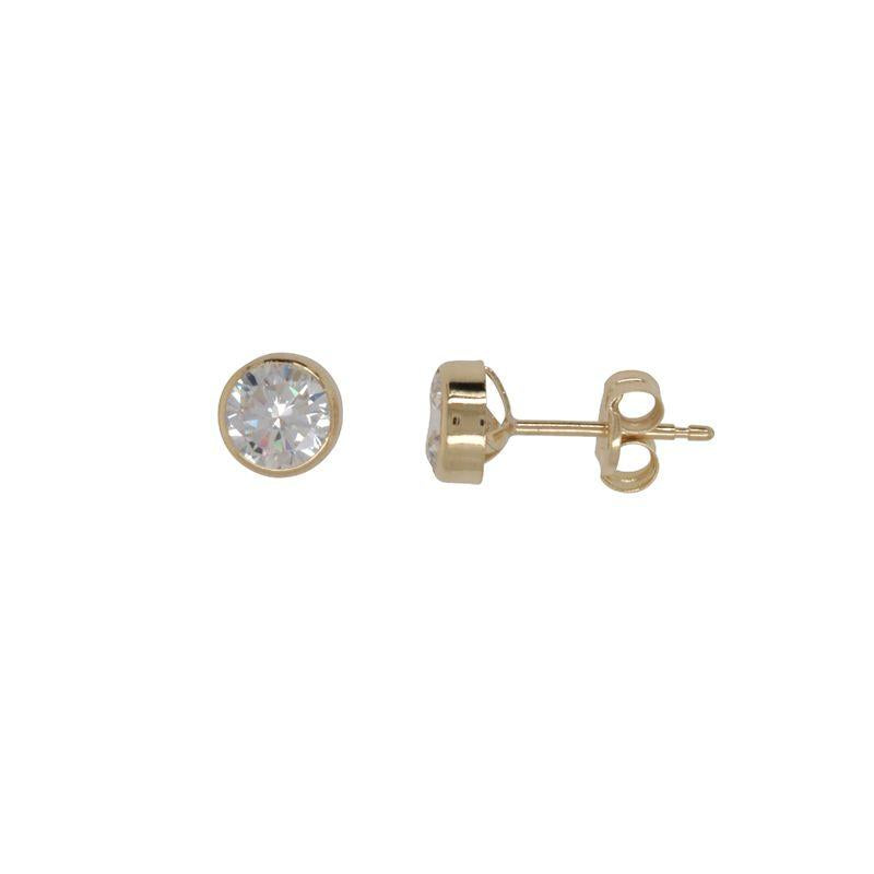 9CT YELLOW GOLD & PEARL STUDS