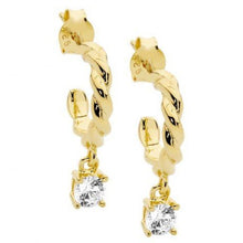 Load image into Gallery viewer, Ellani CZ Twist Earrings
