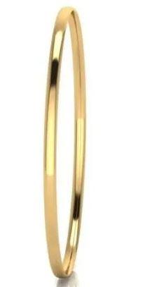 9CT YELLOW GOLD SILVER FILLED BANGLE